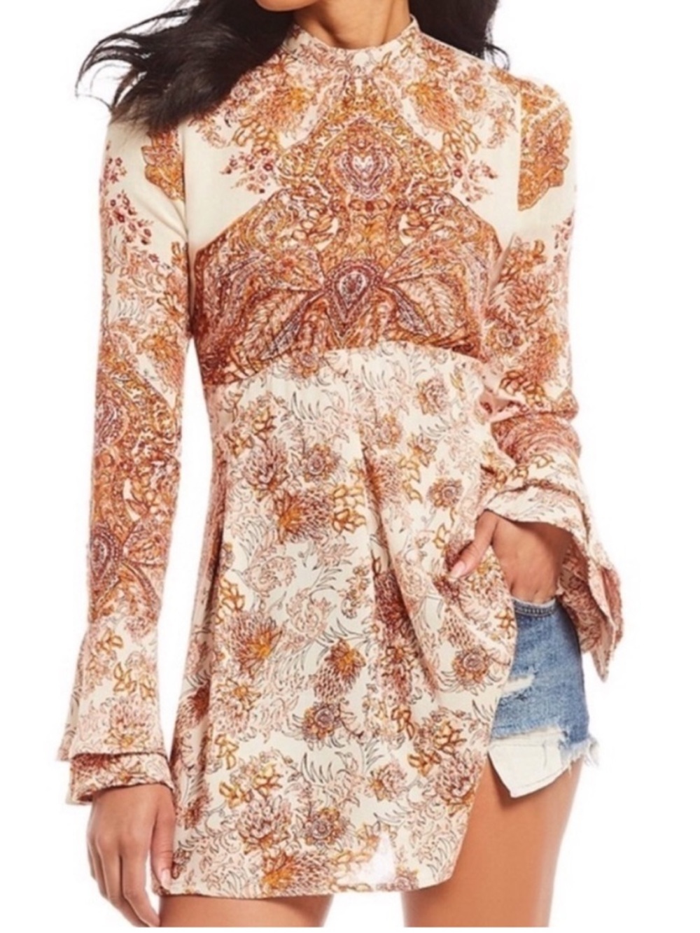 Free People “Lady Luck” Tunic/Mini Dress